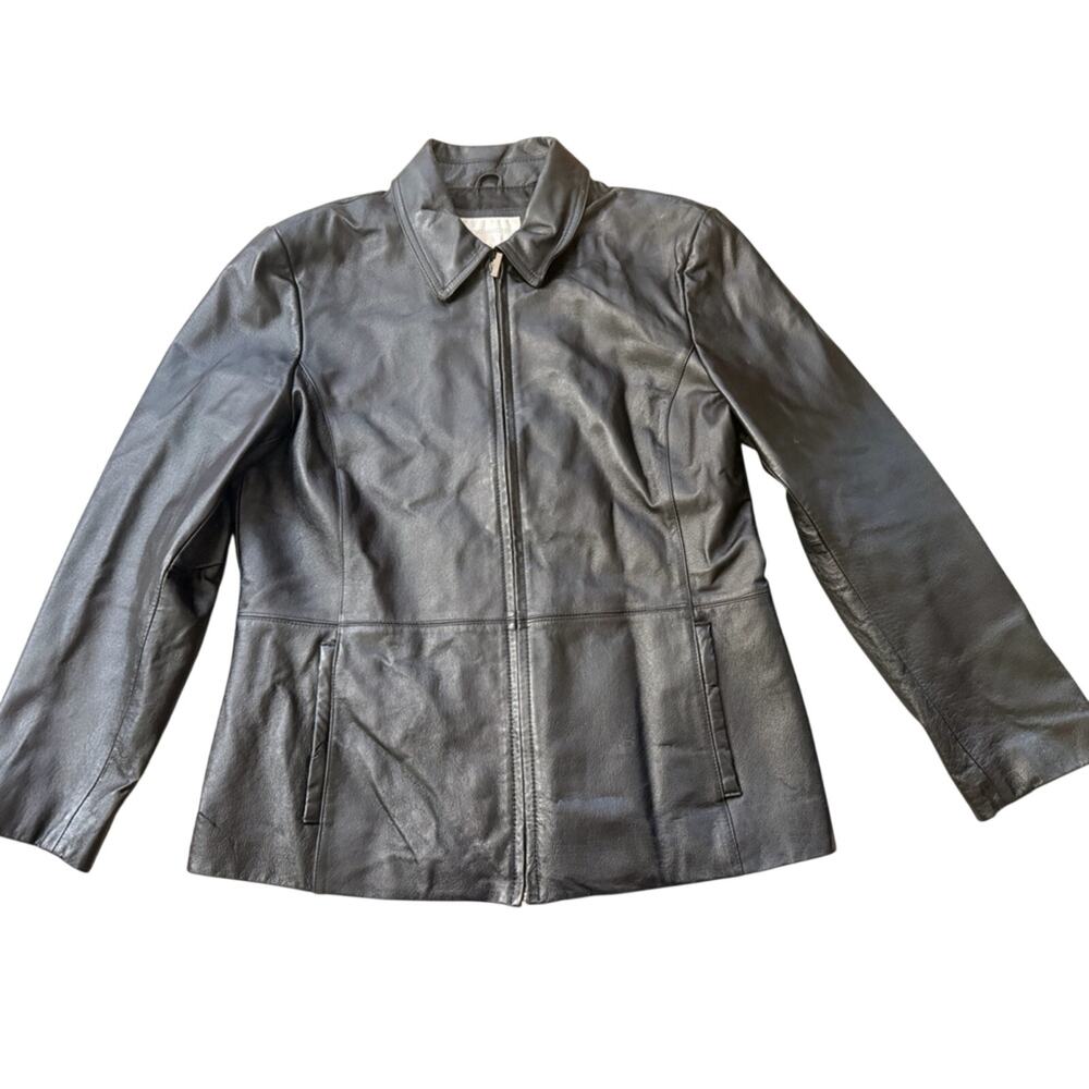 Worthington Black Leather  Jacket